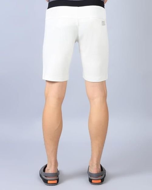 TYZ Shorts for Men, Drawstring Waist with Contrast Black Band, Casual wear, Casual Shorts