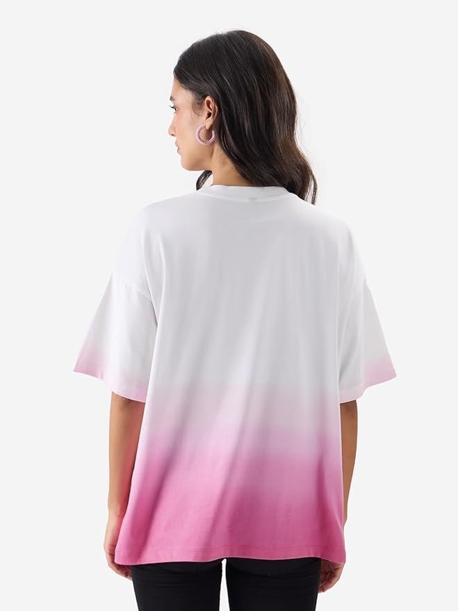 White Oversized T Shirts for Women T-Shirt Girls Cotton Casual