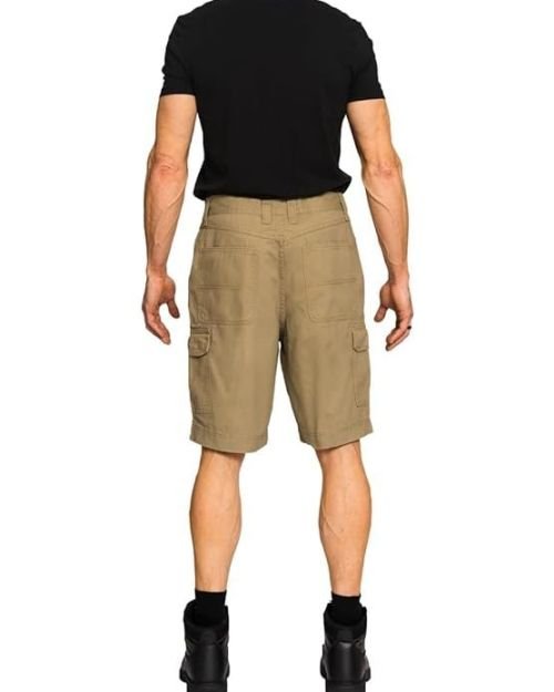 Full Blue Big Men’s Cargo Shorts with Expandable Waist