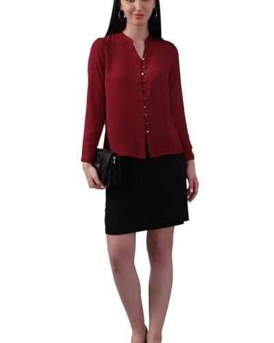 Allen Solly Women’s 100% Polyester Regular Fit Shirt