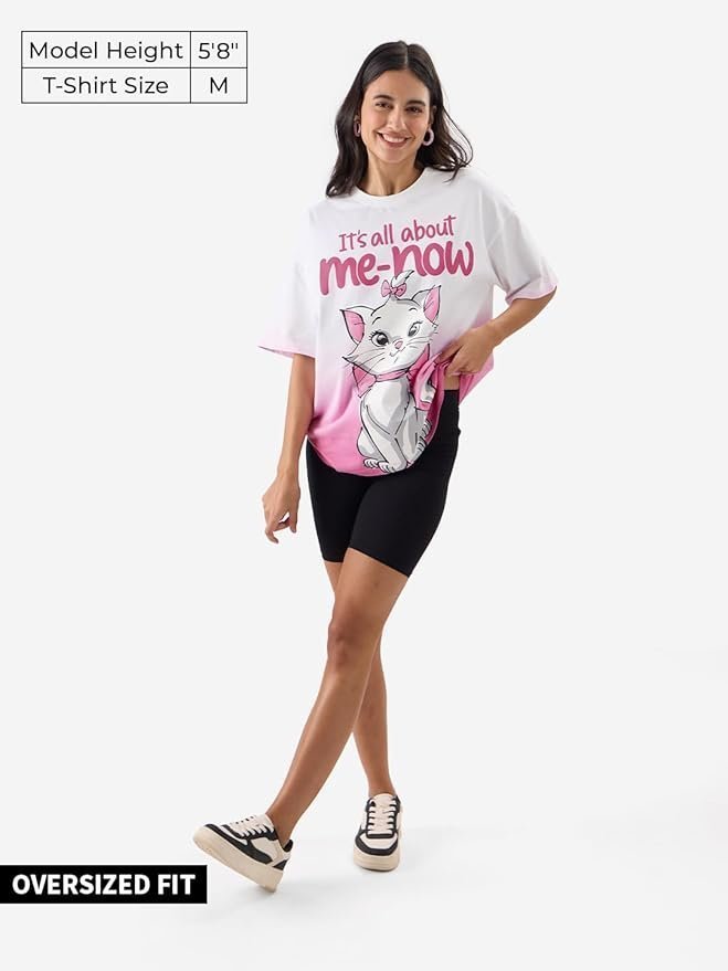 White Oversized T Shirts for Women T-Shirt Girls Cotton Casual