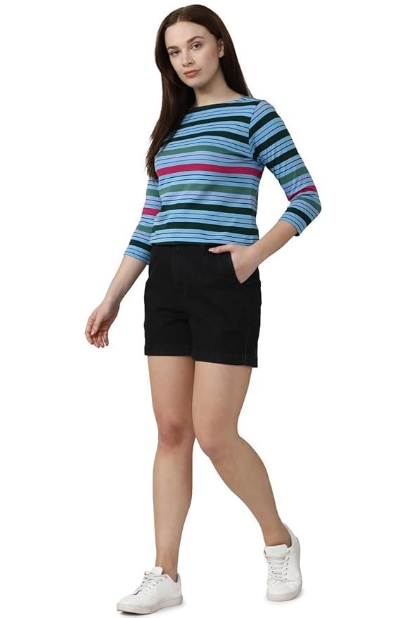 Van Heusen Women’s Cotton Regular Fit T-Shirt