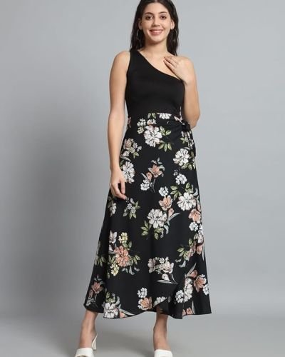 Figure Floral Print Wrap Around Skirt for Women & Girls, Printed Skirt for Women Western Wrap Around for Girls