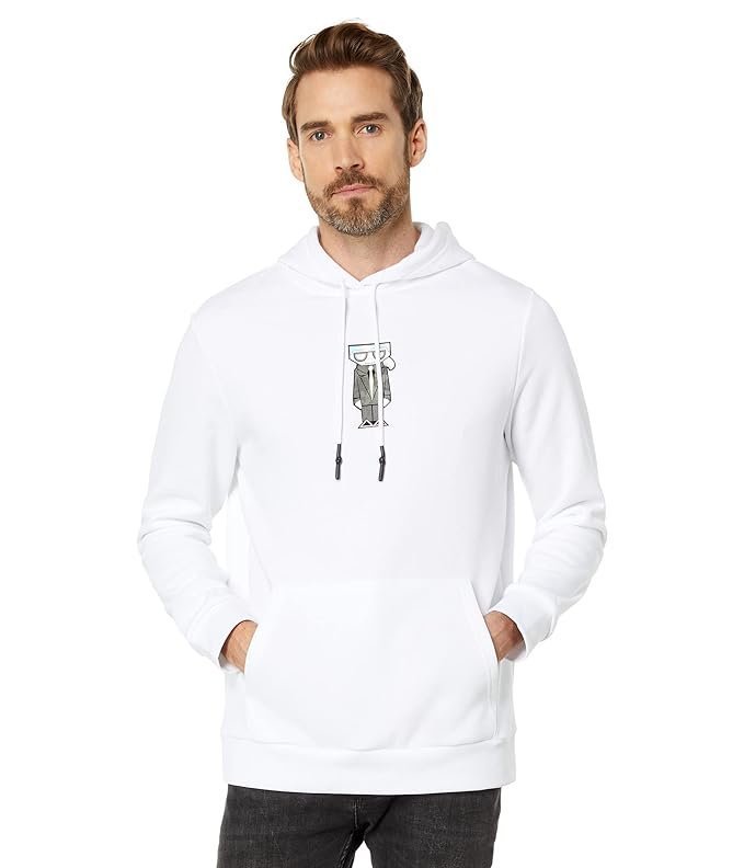 Lagerfeld Paris Men’s Soft Solid Hoodie