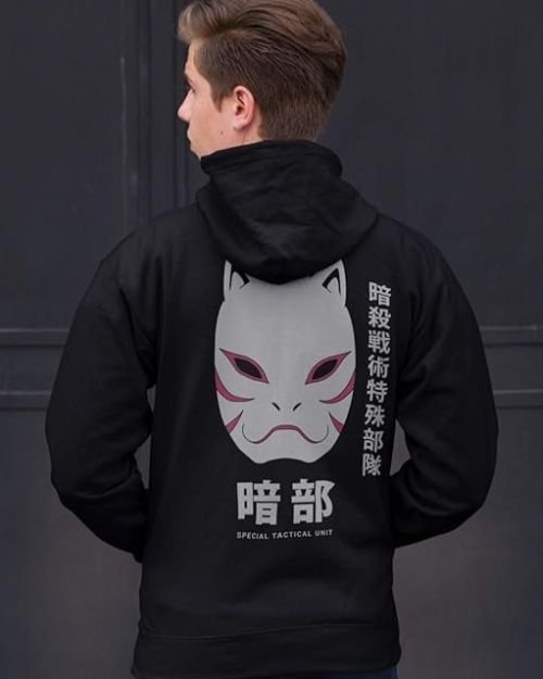 Junction Naruto – Shippuden Anbu Black OPS Adult Zip Hoodie Large Black