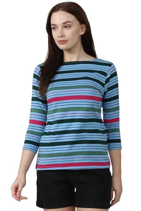 Van Heusen Women’s Cotton Regular Fit T-Shirt