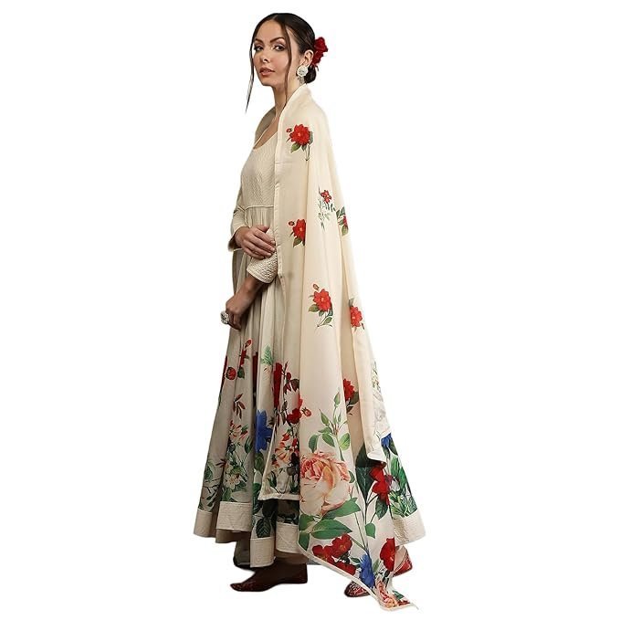 BIBA Women’s Silk Chanderi Kurta Sets