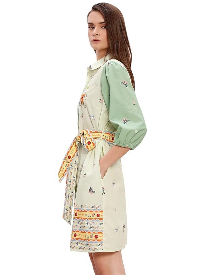 VERO MODA Women’s Cotton A-Line Mini Dress