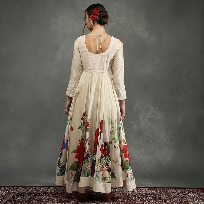 BIBA Women’s Silk Chanderi Kurta Sets