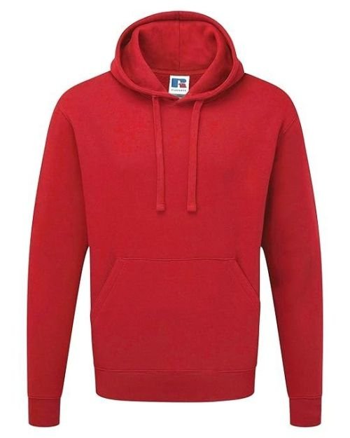 Mens Authentic Hooded Sweatshirt/Hoodie (2XL) (Classic Red)
