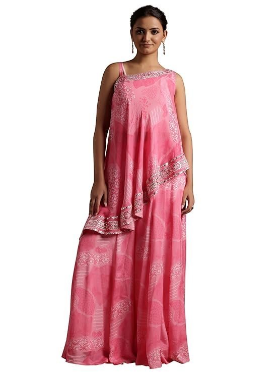 Libas Women’s Silk Blend Regular Co-Ords Set
