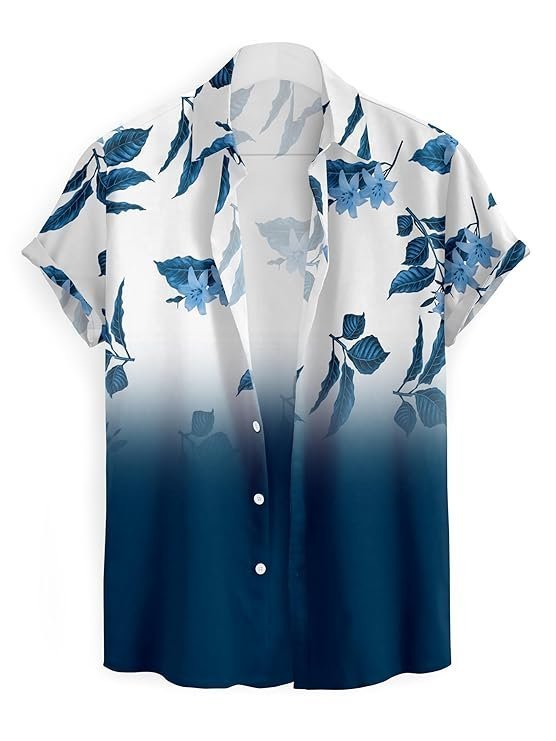 Men Regular, Super Slim Fit Printed, Self Design Spread Collar Casual Shirt