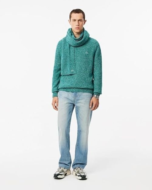 Lacoste Men’s Wool Modern Pullover Sweater
