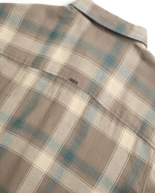 THE BEAR HOUSE Men’s Brown Checked Relaxed Fit Cotton Casual Shirt