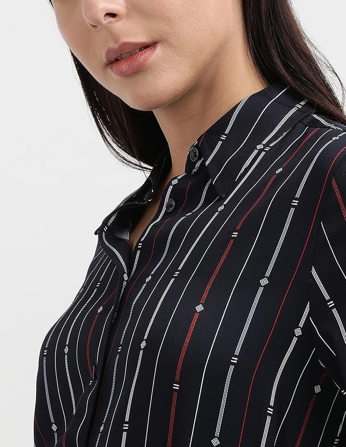 Hilfiger Women’s Rayon Blend Shirt Knee-Length Casual Dress