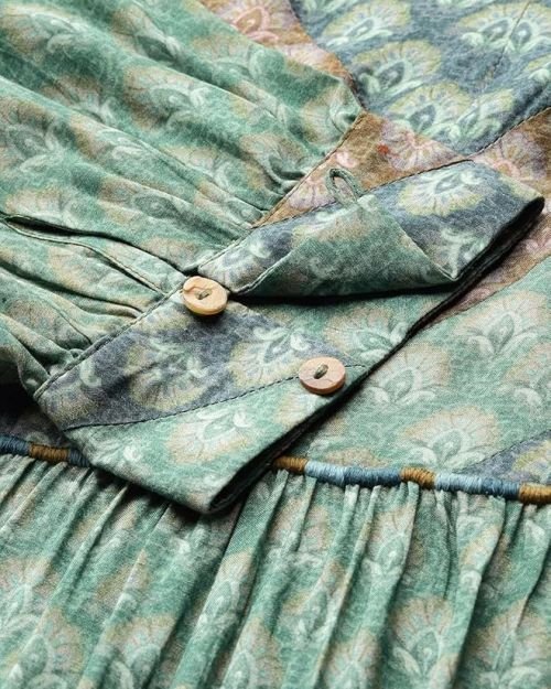 Green Essential-Avani Buti Long Dress