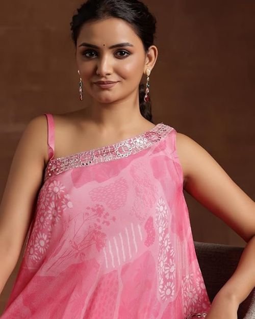 Libas Women’s Silk Blend Regular Co-Ords Set