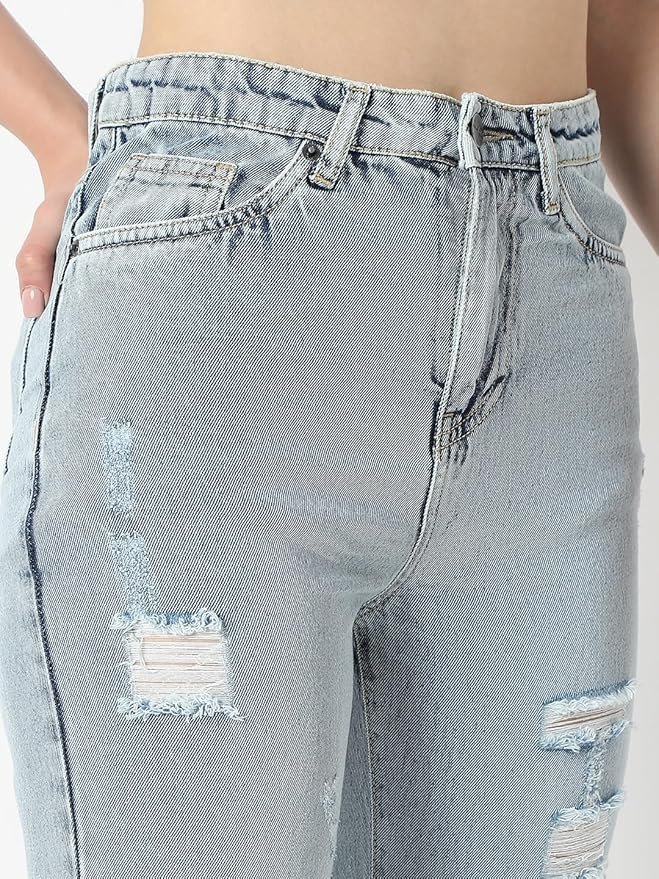 AKA CHIC High Rise Womens Flare Fit Jeans