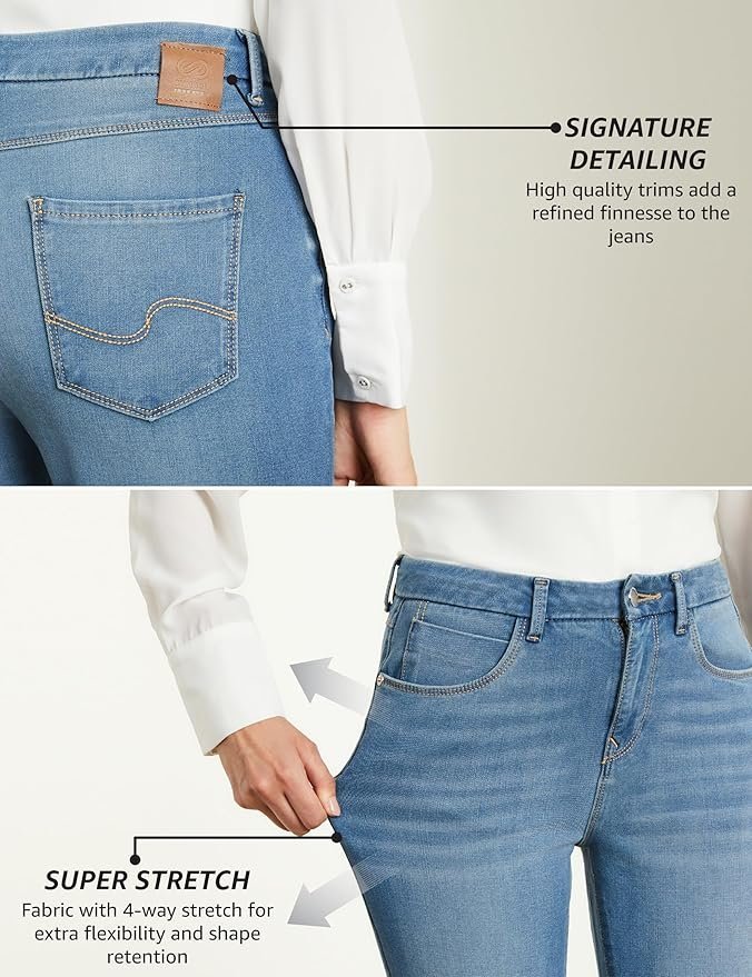 Women’s Skinny 4-Way Stretch Jeans (Mid Rise | Ankle Length | Desk-to-Dinner)